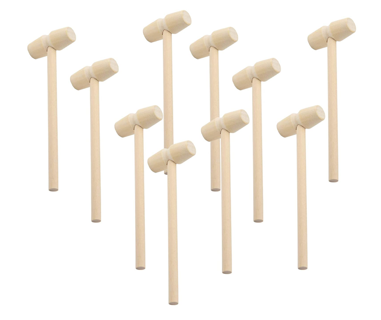 Small outlet wooden hammer